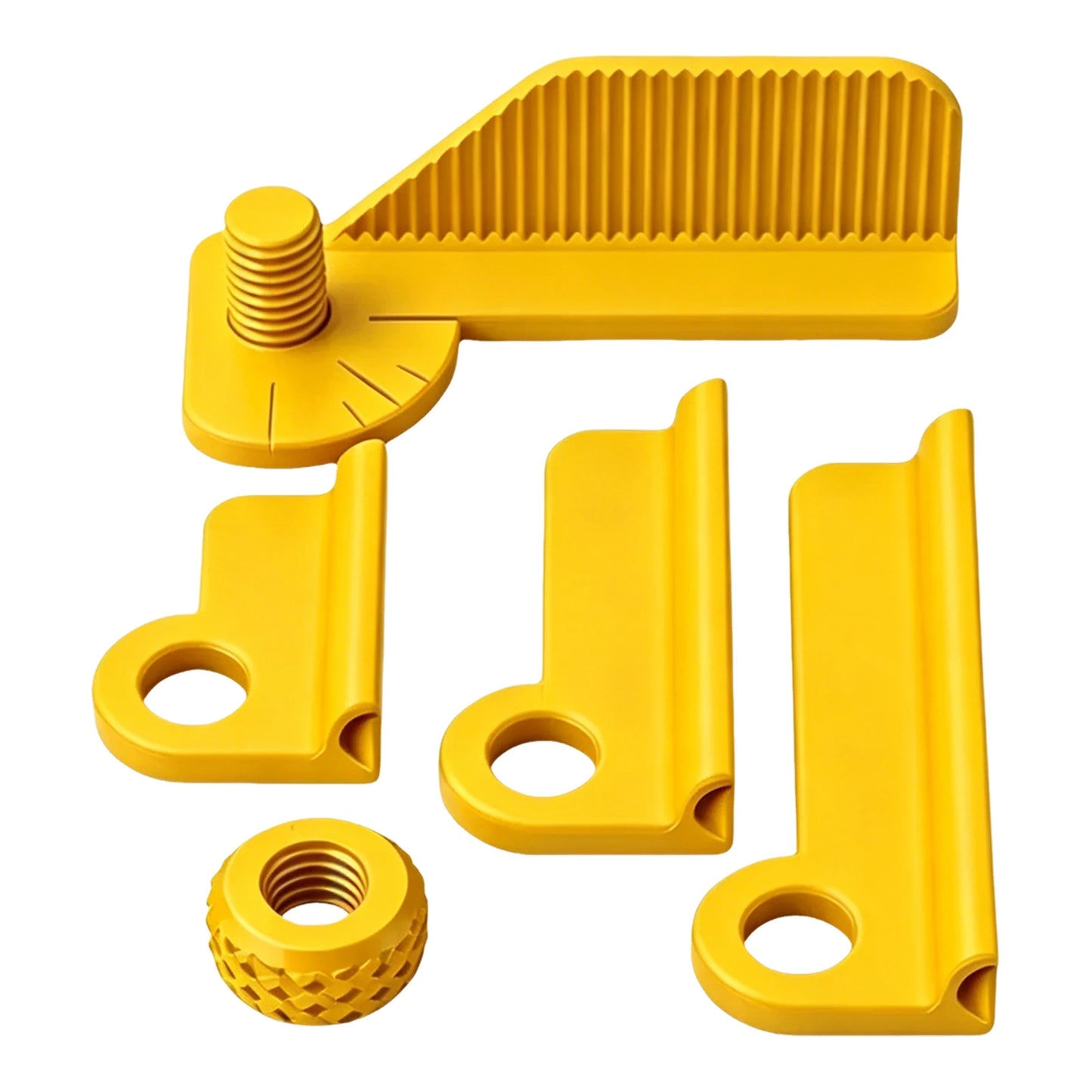 Handheld Drill Locator 0/30/45/60/90 Degree Precise Positioning 5 Angle Adjustable Drilling Guide 3D Printed for Woodworkers Peaceful Pleasures Health and Wellness Yellow