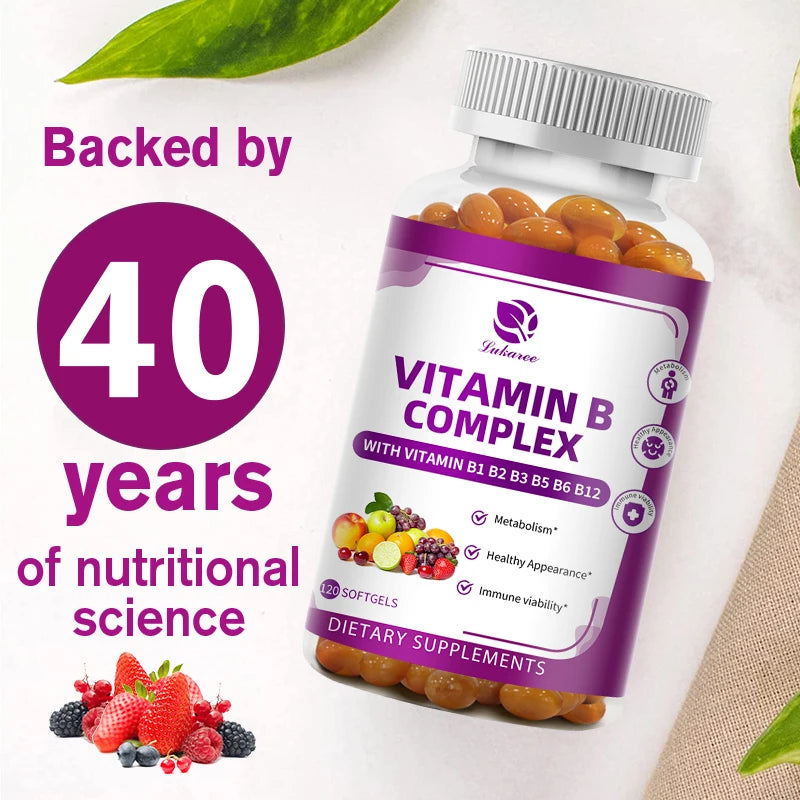 Vitamin B Complex Capsules – Energy, Metabolism & Nerve Support Vitamin Supplement Peaceful Pleasures Health and Wellness