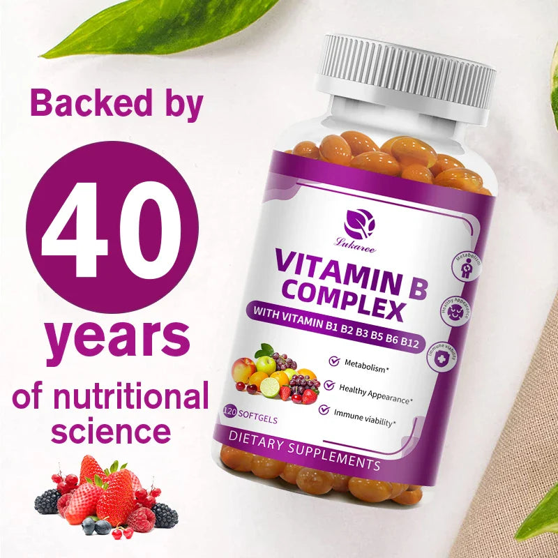 Vitamin B Complex with Biotin & Folic Acid – Energy & Focus