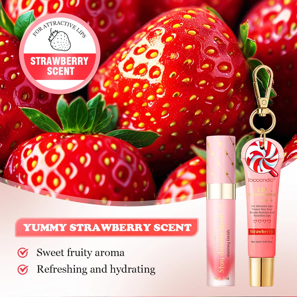 ibcccndc Lip Oil & Lip Stain Set – Hydrating Glossy Lip Duo Lip Oil & Gloss Set Peaceful Pleasures Health and Wellness