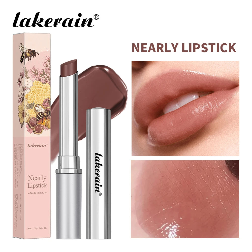 Lakerain Colorless Nearly Lip Balm Lipstick Long Lasting Hygienic Moisturizing Lips Plumper Nourish Makeup Lip Care Cosmetics Peaceful Pleasures Health and Wellness Nude