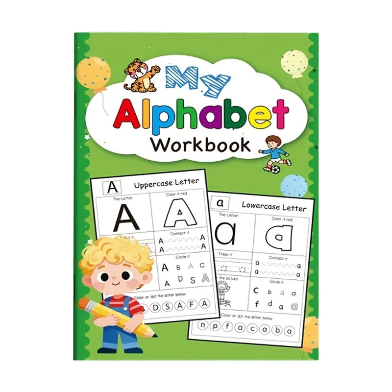 Children's Alphabet Tracing Practice Book Suitable Preschoolers