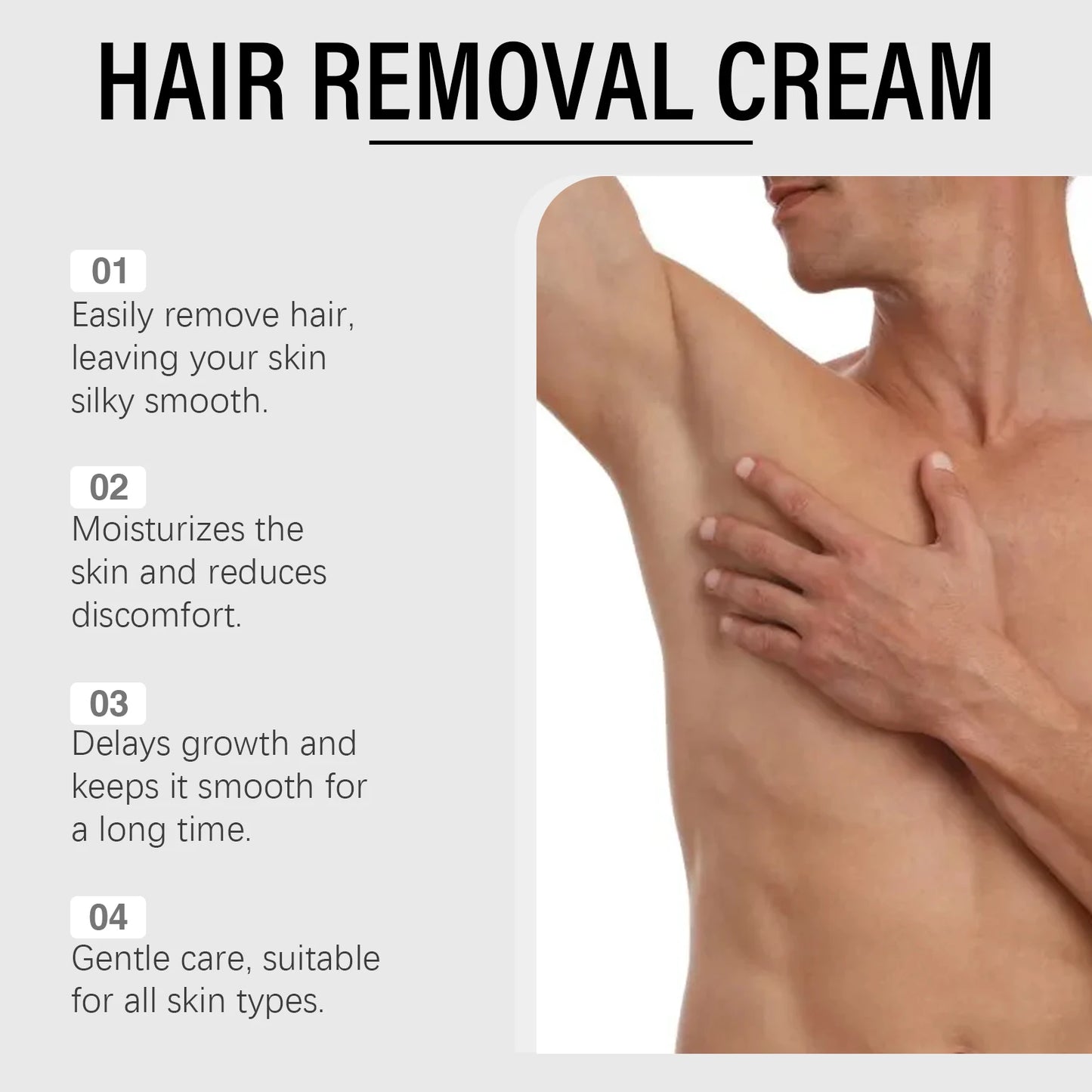 East Moon Avocado Men's Hair Removal Cream 100g – Painless