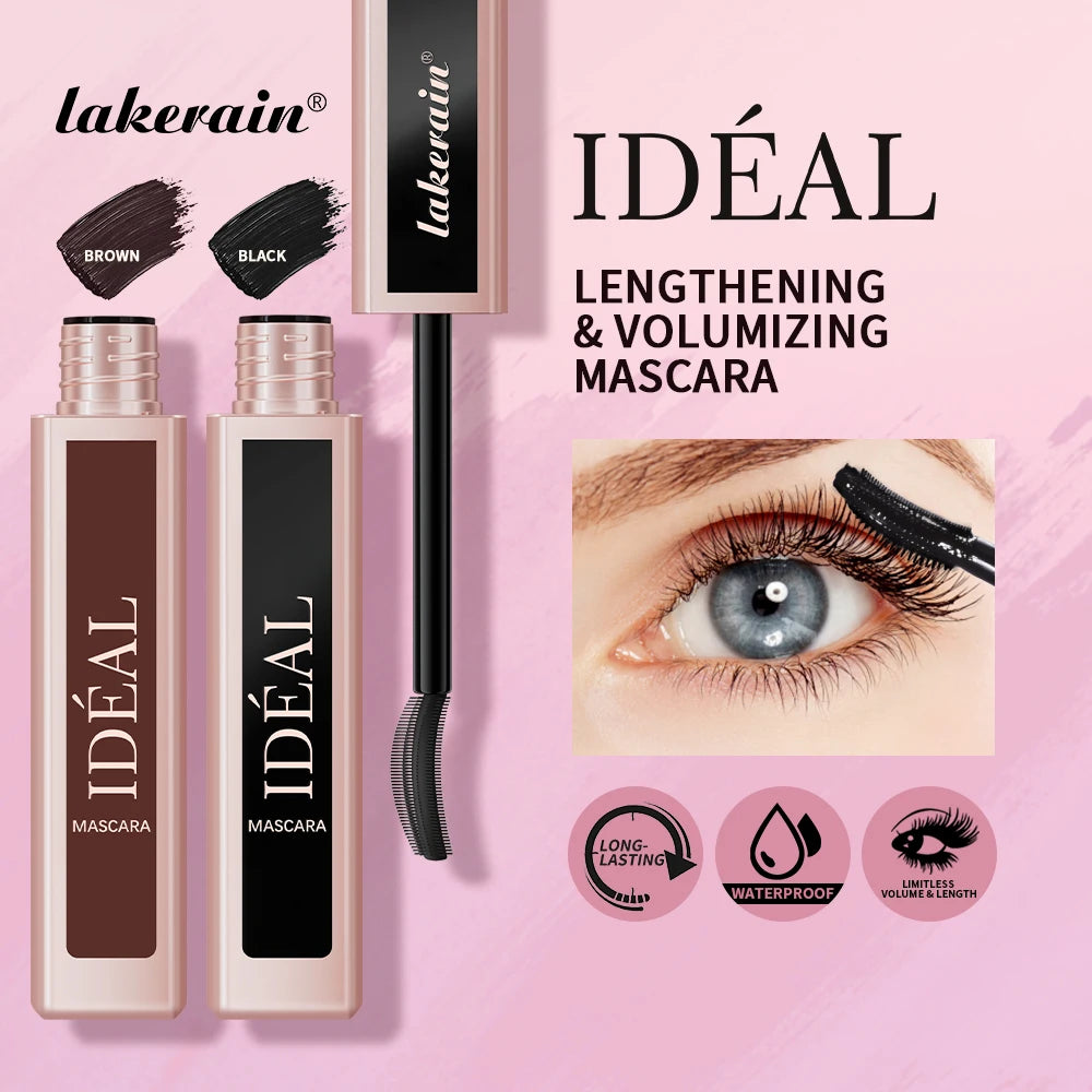 Lakerain Lengthening Volumizing Mascara Fan Shaped Makeup Effect Long Lasting Clump-Free Lashes Suitable for All Skin Tones Peaceful Pleasures Health and Wellness