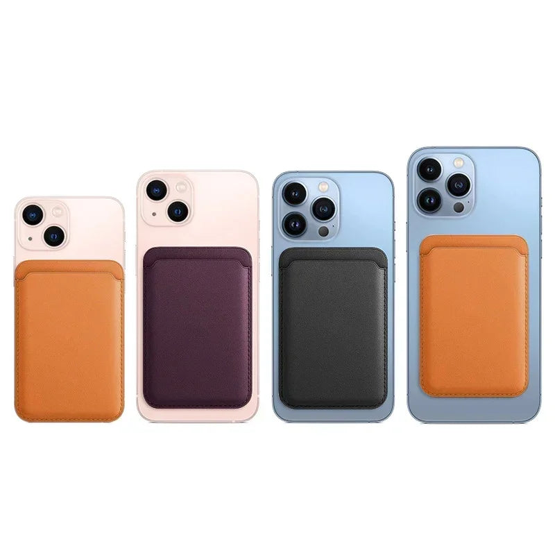 2026 Top Selling！Phone Accessories Magnetic Wallet Holder Leather Case For iPhone13/12/14/15/16/17 Pro Max Phone Card Holder Peaceful Pleasures Health and Wellness