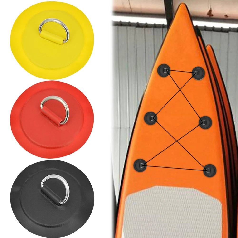 Inflatable Boat D-Ring Patch Stainless Steel PVC Pad Buckle For Kayak Raft Canoe Paddle Board SUP Surfboard Replacement Part Peaceful Pleasures Health and Wellness