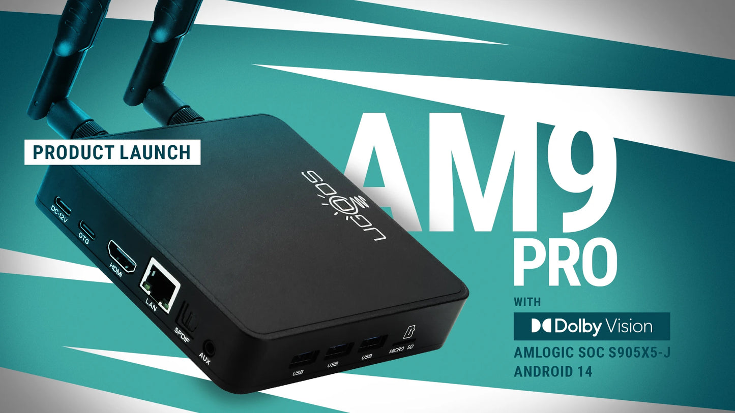 Ugoos AM9 PRO Smart TV Box Android 14 Amlogic S905x5-J LPDDR5 4GB 64GB WiFi 6 BT5.3 1000M LAN 4K HDR Set-top Box Media Player Peaceful Pleasures Health and Wellness