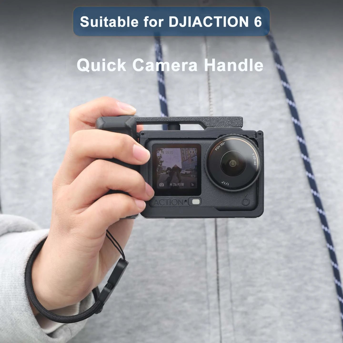 3D Printing Street Grip Vlog Holder Combo Camera Grip Holder For Dji Osmo Action6 Camera Grip Camera Accessories Peaceful Pleasures Health and Wellness