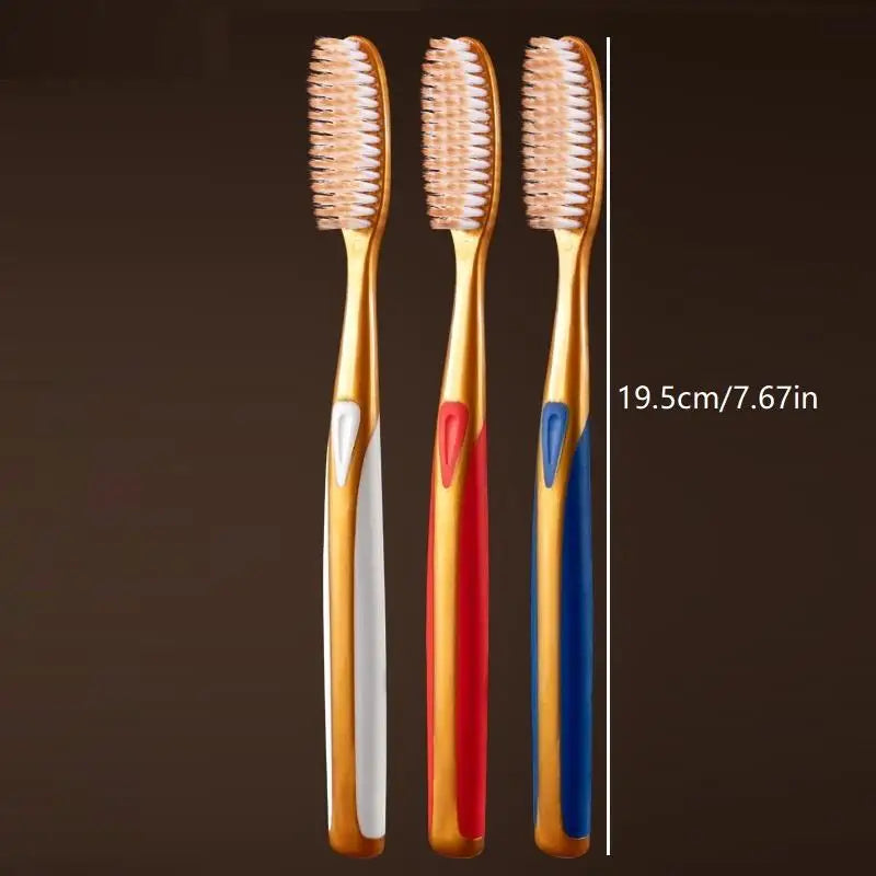 6pcs Large Head Soft Bristled Toothbrush, Anti Slip Wide Design, With Extended U-Shaped Brush Head Peaceful Pleasures Health and Wellness 6PCS