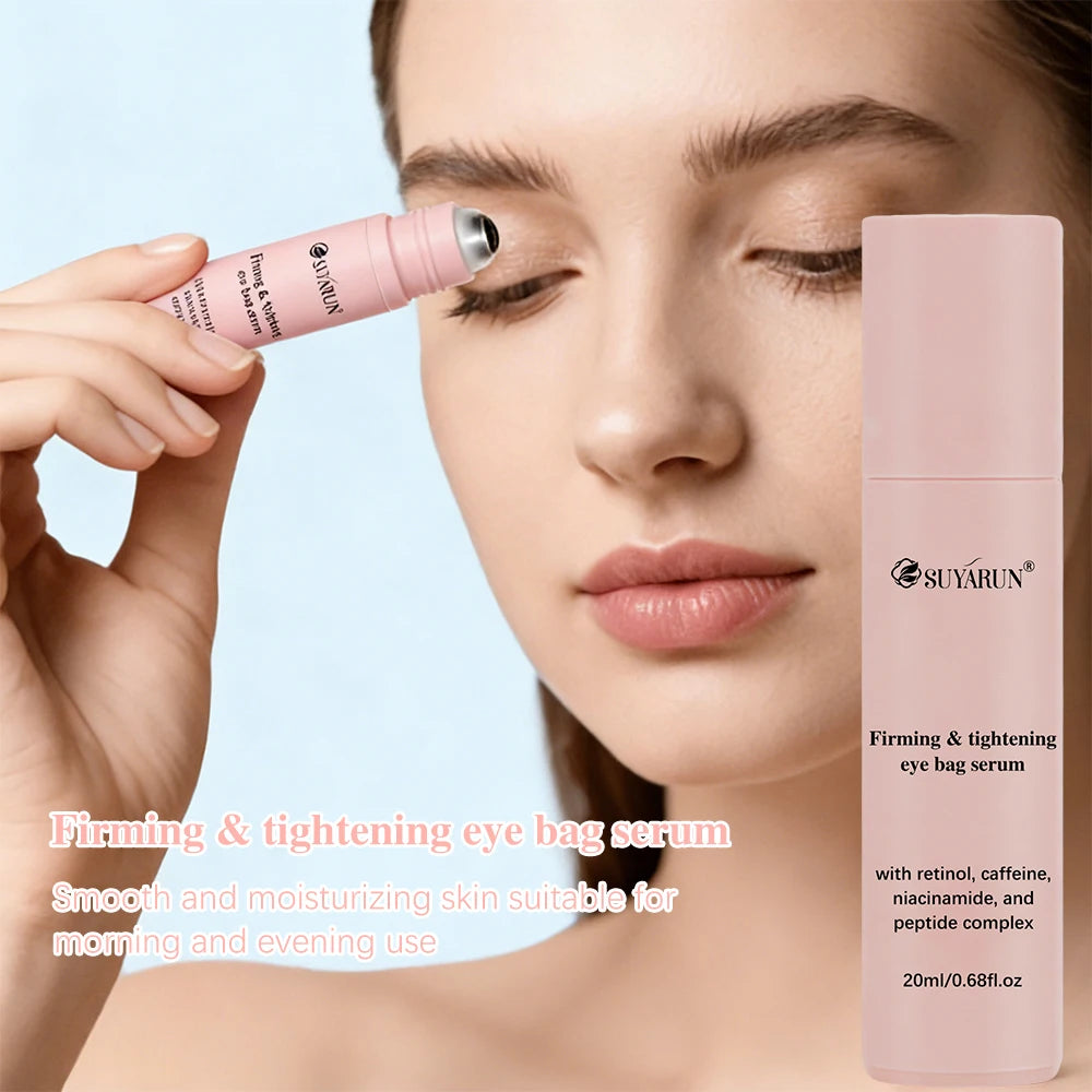 SUYARUN Eye Roller Essence 24-Hour Hydration & Moisture Lock With Collagen, Caffeine + Botanical Extracts Firms Sagging Eye Bags Peaceful Pleasures Health and Wellness