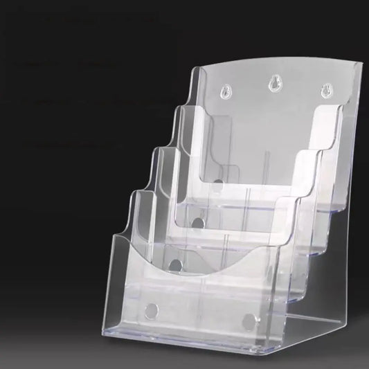 Clear Acrylic Brochure Holder A4/A5/A6 – 2/3/4 Tier Stand Brochure Display Stand Oasis Select