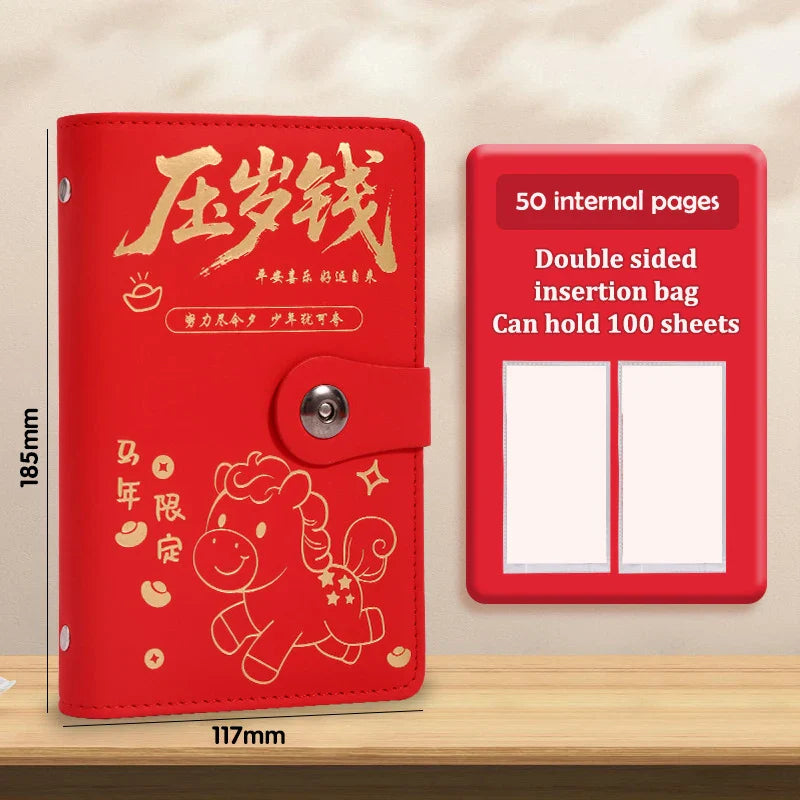 100 Envelope Money Saving Binder with Password Lock | PU Budget Book