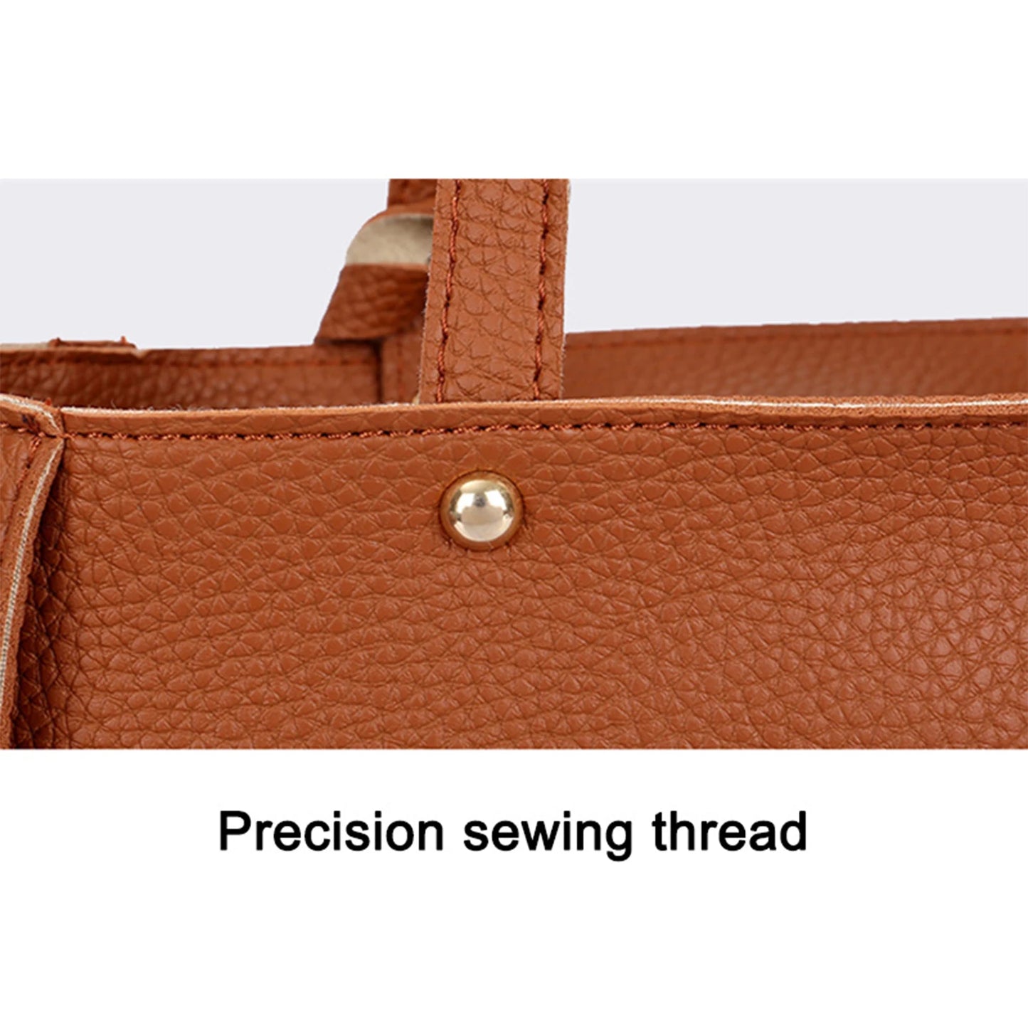 4pcs/set Women Elegant Tote Bags Heavy Duty Multiple Colors Available Bag for Eyeglasses Phones Cosmetics Peaceful Pleasures Health and Wellness