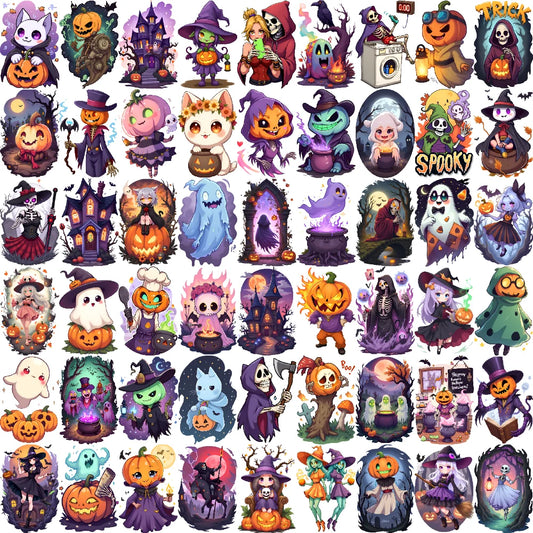 54pcs Halloween Pumpkin Temporary Tattoos – Waterproof Stickers Temporary Tattoo Stickers Oasis Select