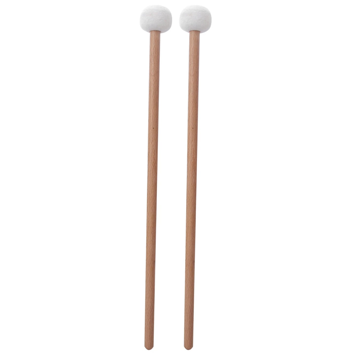 Drum Mallet Hammer White Felt Timpani Snare Musical Instrument