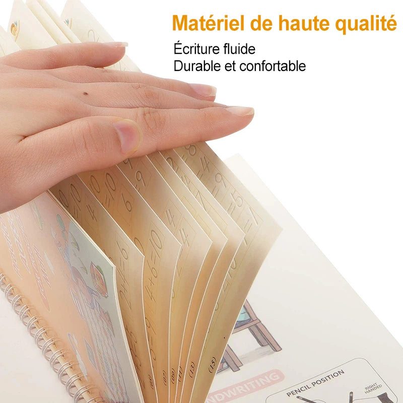 French Magic Practice Copybook Pen Preschools Kids Calligraphy