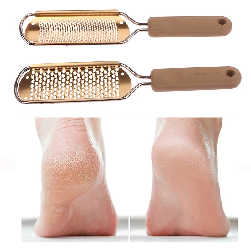 304 Stainless Foot File Callus Remover Tool for Dead Skin Removal Home Pedicure Tools Foot Rasp Smooth Soft Feet Grater Scraper Peaceful Pleasures Health and Wellness