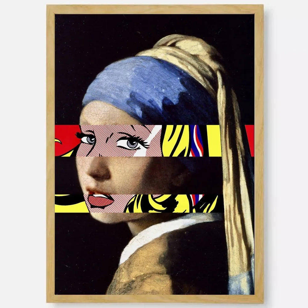 Abstract Pop Roy Lichtenstein Poster HD art sticky wall waterproof home living room bedroom bar aesthetic decoration Peaceful Pleasures Health and Wellness z11 15X20cmNoframe