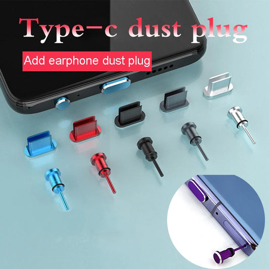 Phone Protector Usb c Dust Plug For Usb Dust Cover Phone Accessory Cell phone Accessories Dust Cap Type c Earphone Jack Charm Peaceful Pleasures Health and Wellness