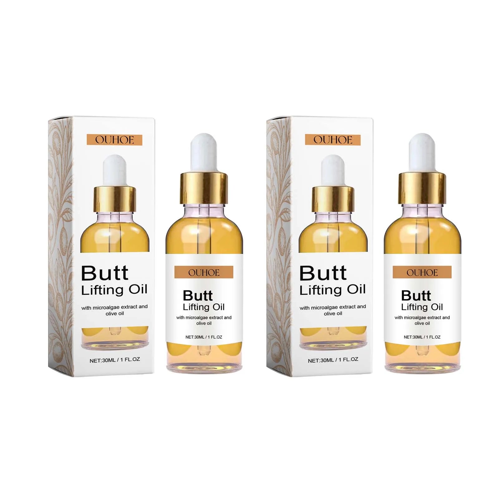 Butt Lifting & Firming Oil – Hip Sculpting Body Massage Oil Peaceful Pleasures Health and Wellness 2Pcs
