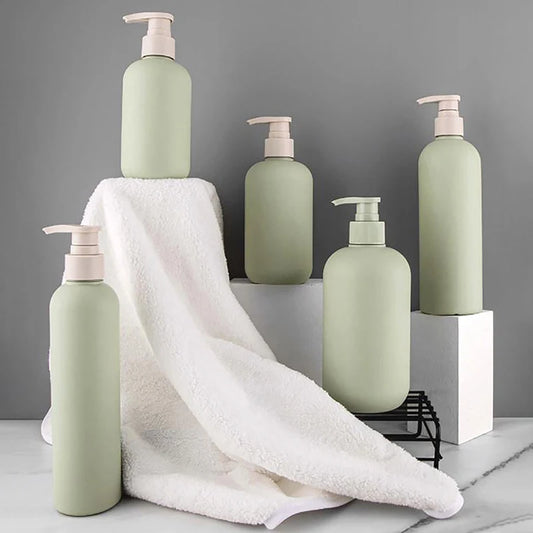 Refillable Foaming Soap Dispenser Green Pump Bottle 200–500ml Soap Dispenser Bottle Peaceful Pleasures Health and Wellness