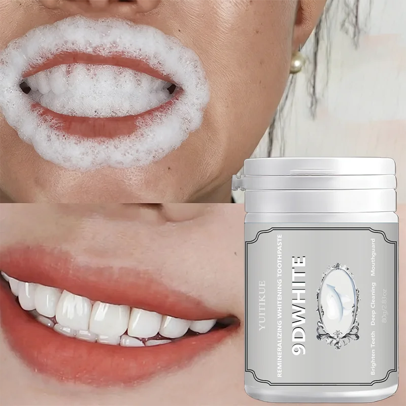Yuitikue 9D White Remineralizing Whitening Toothpaste, 80g Deep Cleaning Toothpaste for Teeth Brightening & Oral Care Peaceful Pleasures Health and Wellness