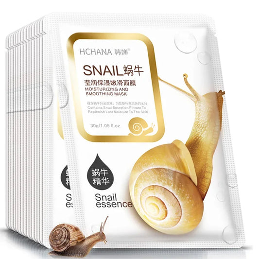 SADOER Snail Sheet Mask 10pcs – Hydrating & Oil Control Sheet Face Mask Oasis Select Default Title