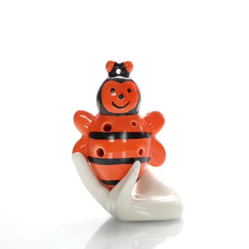 Six-hole Ocarina Animal Cartoon Cute Bee Shape Multiple Colors