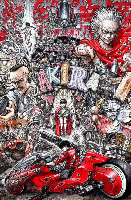 Akira Anime Retro HD Canvas Wall Art Poster | Japan Print