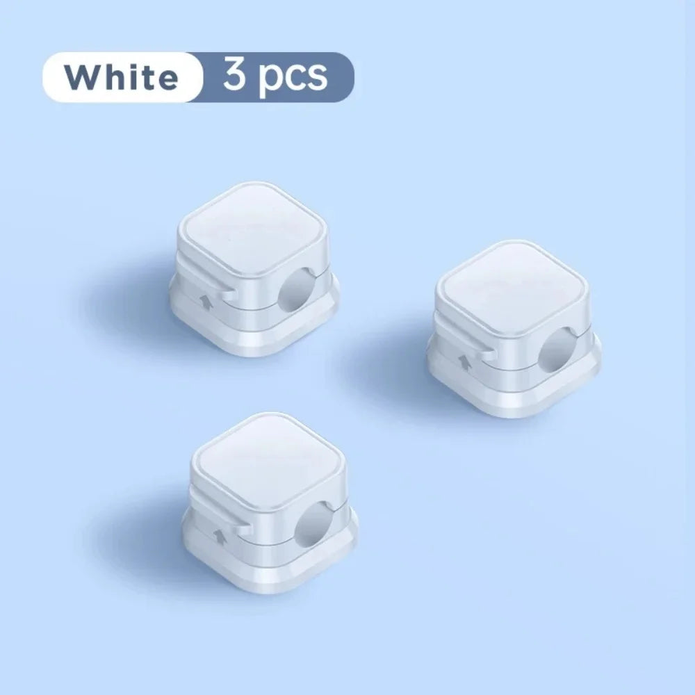 Magnetic Cable Clips – Adhesive Cord Organizer 6-Pack