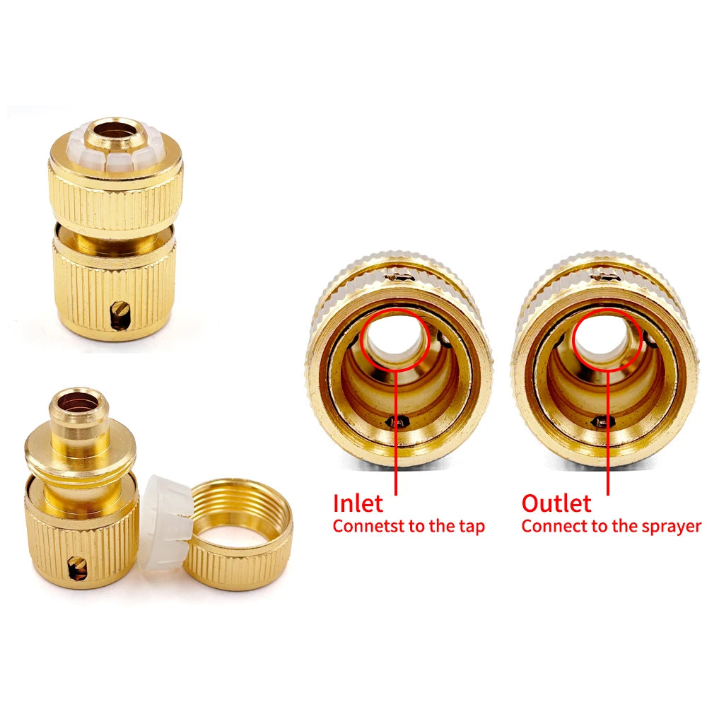 1/2\" Garden Hose Connector Watering Water Hose Pipe Tap Adaptor Fitting For Garden Tube Repair Irrigation Fittings Adapte Peaceful Pleasures Health and Wellness