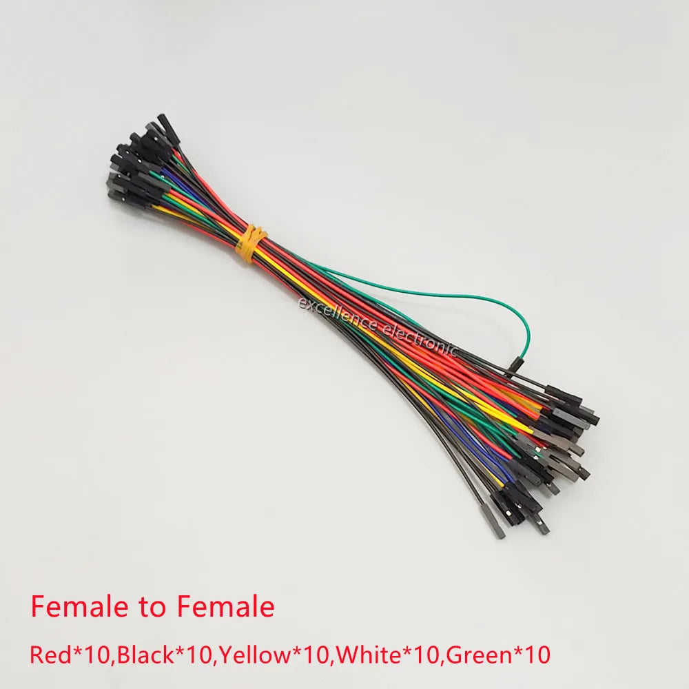 50-300pcs 10cm 20cm 30cm Jumper Wire Dupont Cable Line Connector Assorted Kit for Arduino Raspberry pi Electronic Breadboard PCB Peaceful Pleasures Health and Wellness F-F 50PCS Mix kit 20cm