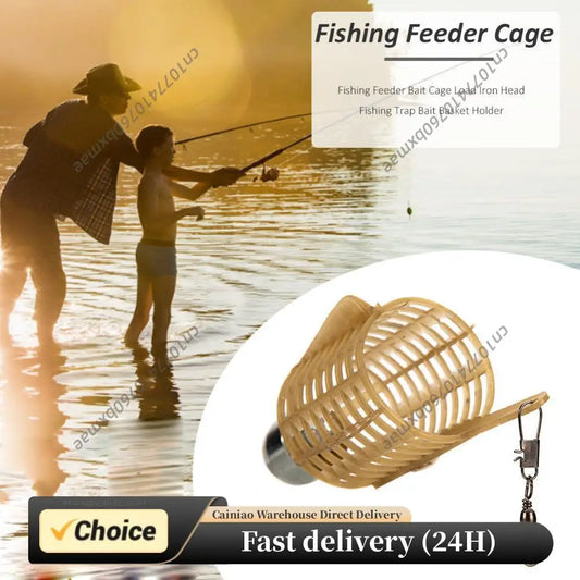 1Pcs Fishing Feeder Bait Cage ABS with Iron Head 20/30/40/50g Portable Thrower Carp Fishing Feeder Basket Holder Peaceful Pleasures Health and Wellness