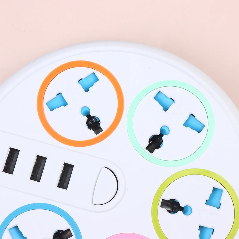 New EU US Plug 2/3Pin Universal Power Strip TypeC 3 USB Port 5 Way Outlet 2/3/5M Extension Power Socket Charge Electrical Socket Peaceful Pleasures Health and Wellness