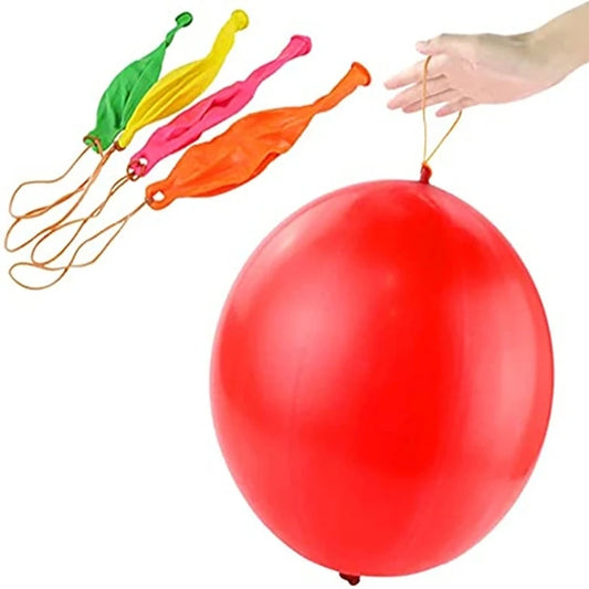 10/20/50pcs Punch Balloon with Rubber Bands Handle Punching Balloon Birthday Parties Favor For Kids, Parties Peaceful Pleasures Health and Wellness 10pcs