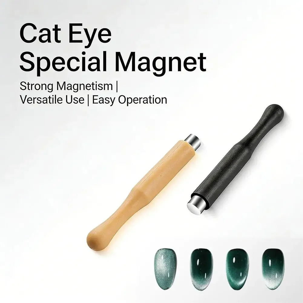 Cat Eye Magnet for Nails Magic Cylindrical Nail Polish Magnet Stick Gel Polish Magnetic Wand Manicure Tools for DIY Nail Art Peaceful Pleasures Health and Wellness