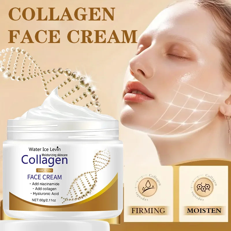 Collagen Day & Night Moisturizer | Shea Butter, Niacinamide & Vitamin E Collagen Face Cream Peaceful Pleasures Health and Wellness
