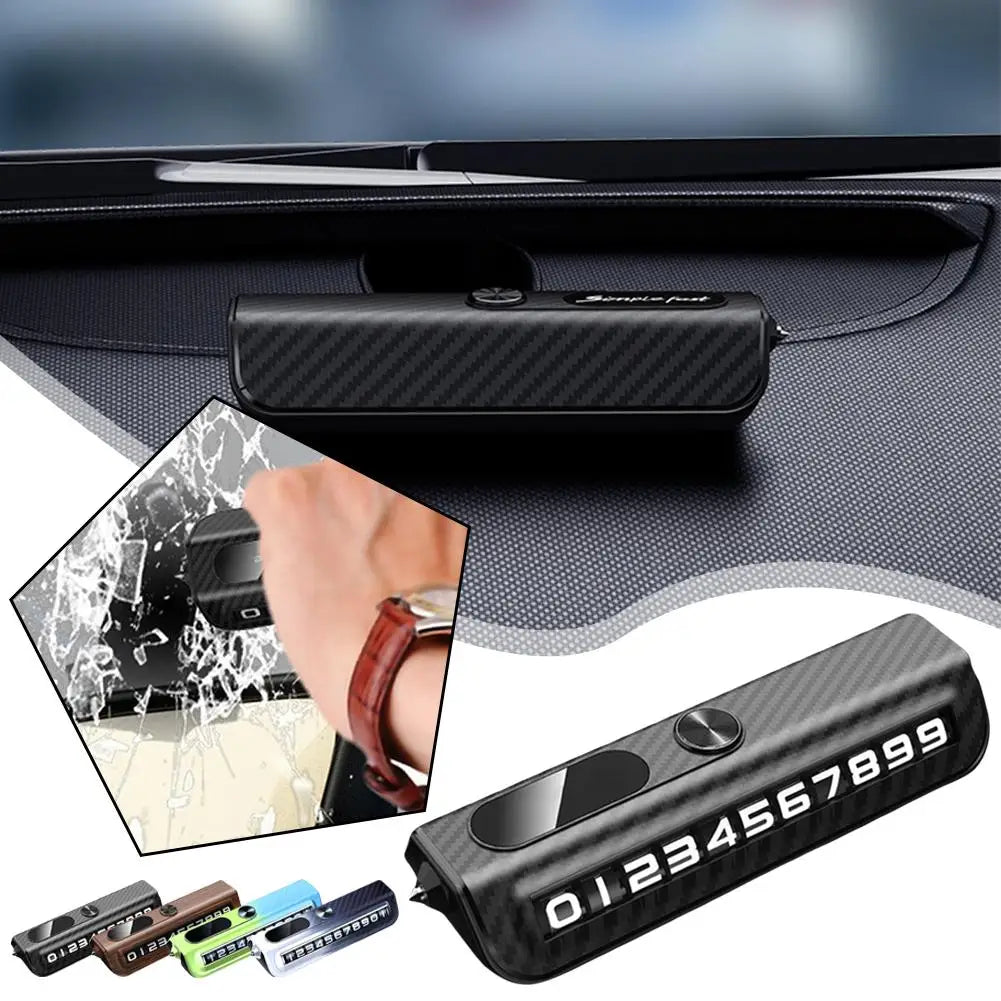 2-in-1 Auto Parking Sign and Window Breaker Tool Peaceful Pleasures Health and Wellness