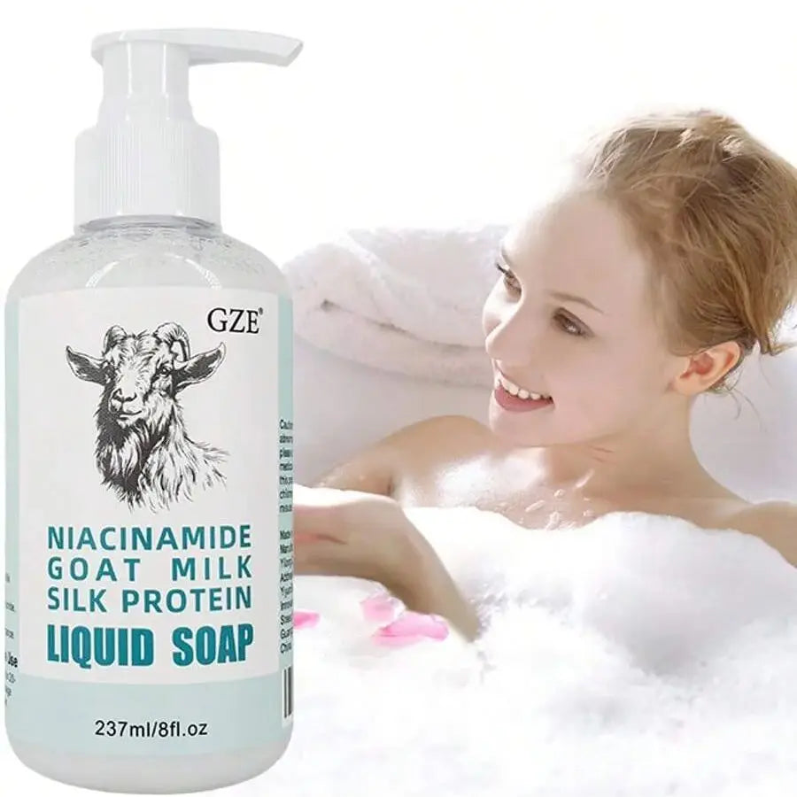 GZE Niacinamide Goat Milk Silk Protein Body Wash | pH-Balanced