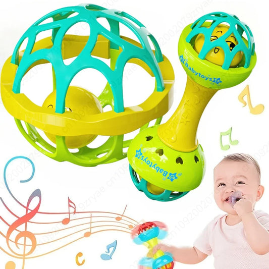 Baby Rattle Shaker Grab & Spin Sensory Toy | 0–12 Months Gift Baby Sensory Rattle Oasis Select