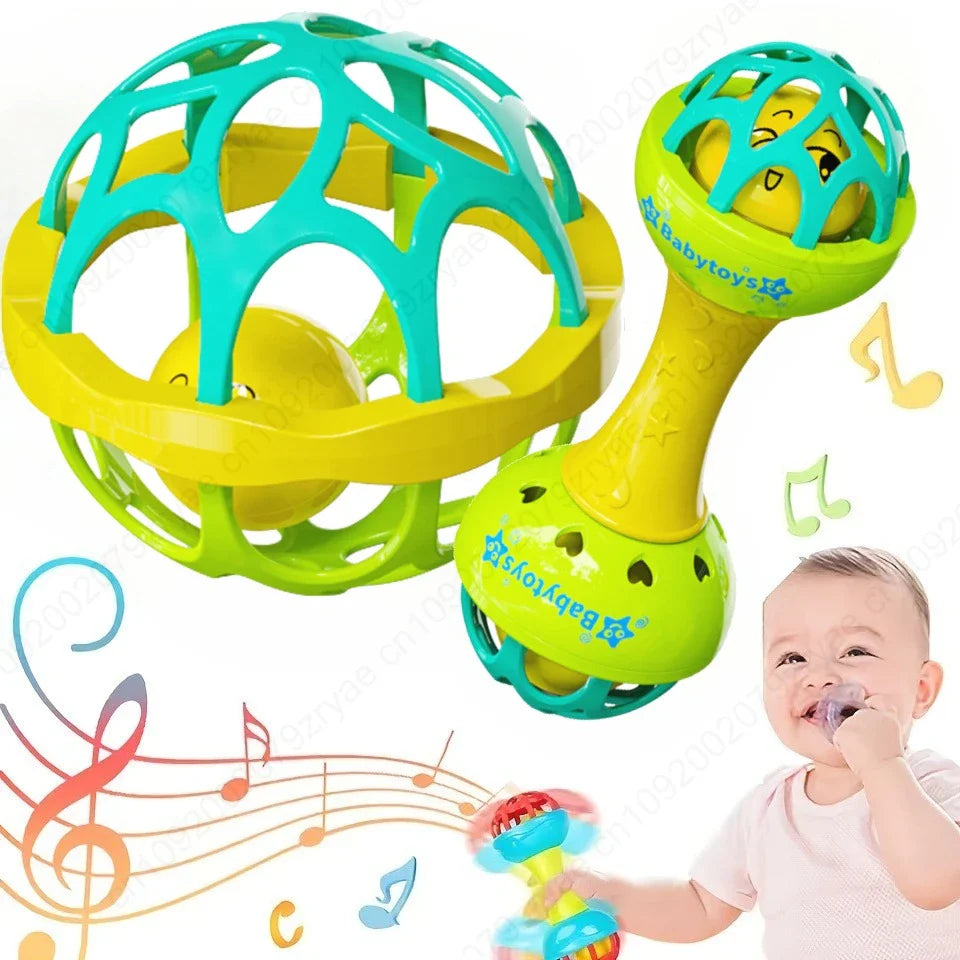 Baby Rattle Grasping Ball Toy | 0–24 Months | Multi-Color