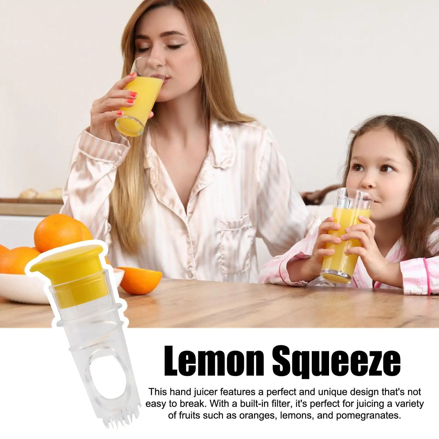 Portable Manual Lemon Squeezer with Filter | Lightweight Juicer