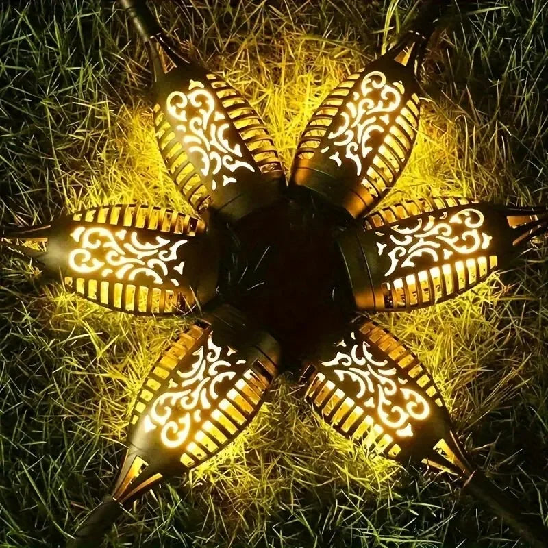 12 LED Solar Flame Torch Light | Waterproof Garden Path Lamp