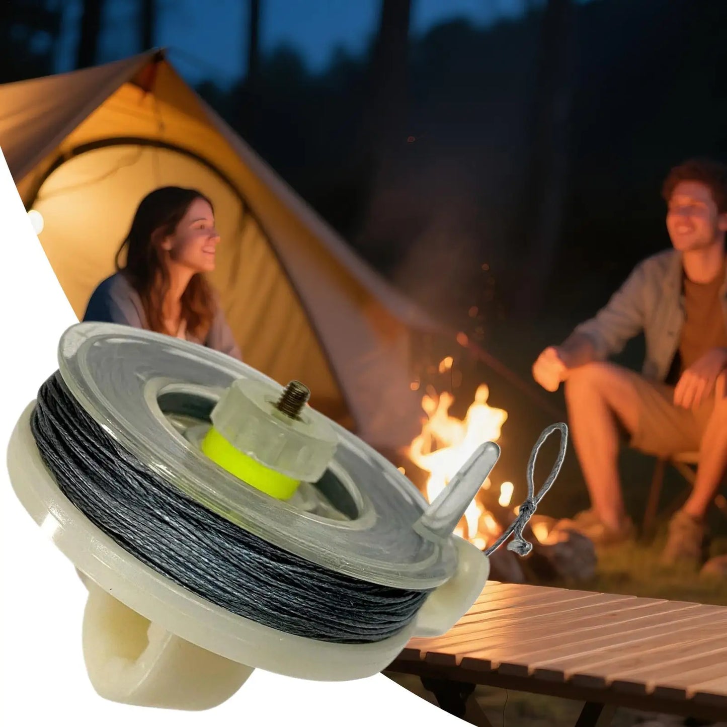Camping Perimeter Trip Wire | 82ft Outdoor Early Warning Line Perimeter Trip Wire Peaceful Pleasures Health and Wellness