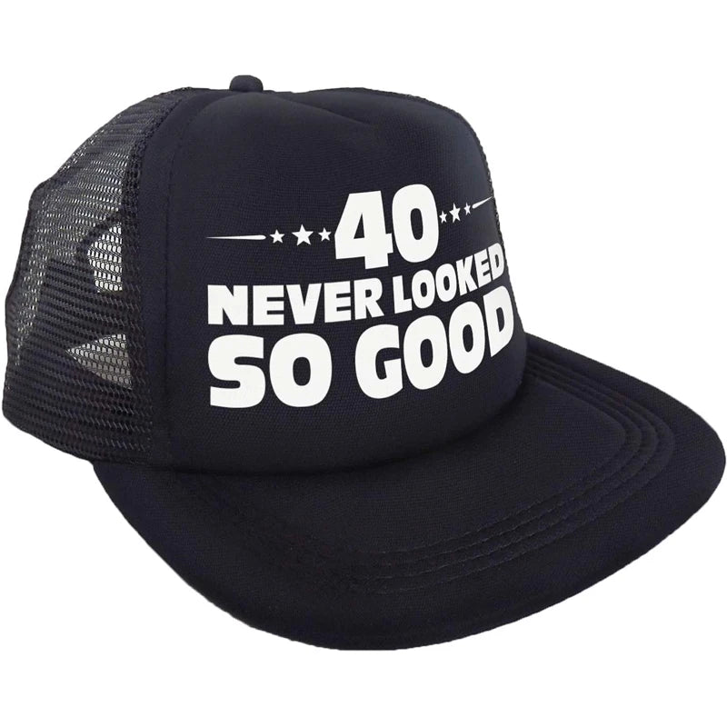 Birthday Trucker Hat "Never Looked So Good" | 30 40 50 60 70