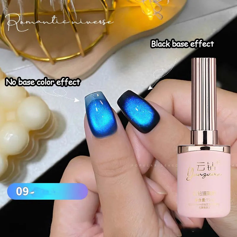 Magnetic Cat Eye Gel Nail Polish | Rainbow Double Light 15ml