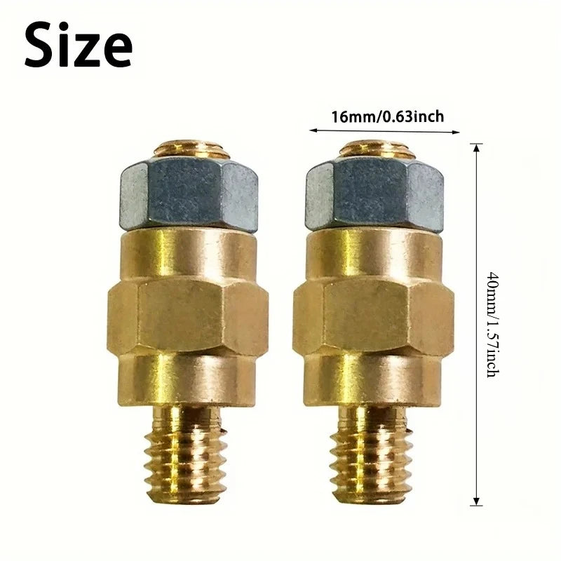 Heavy-duty Brass Battery Terminal Connectors 3/8-16 Threaded Seamless Installation for Assorted Car Series Safe Connection Peaceful Pleasures Health and Wellness