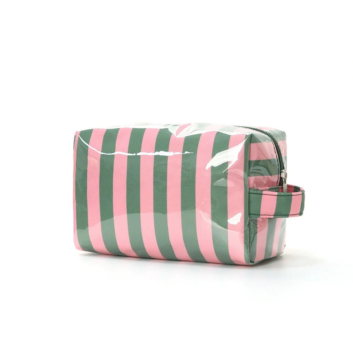 Striped Toiletry Bag – Women's Travel Cosmetic Makeup Organizer
