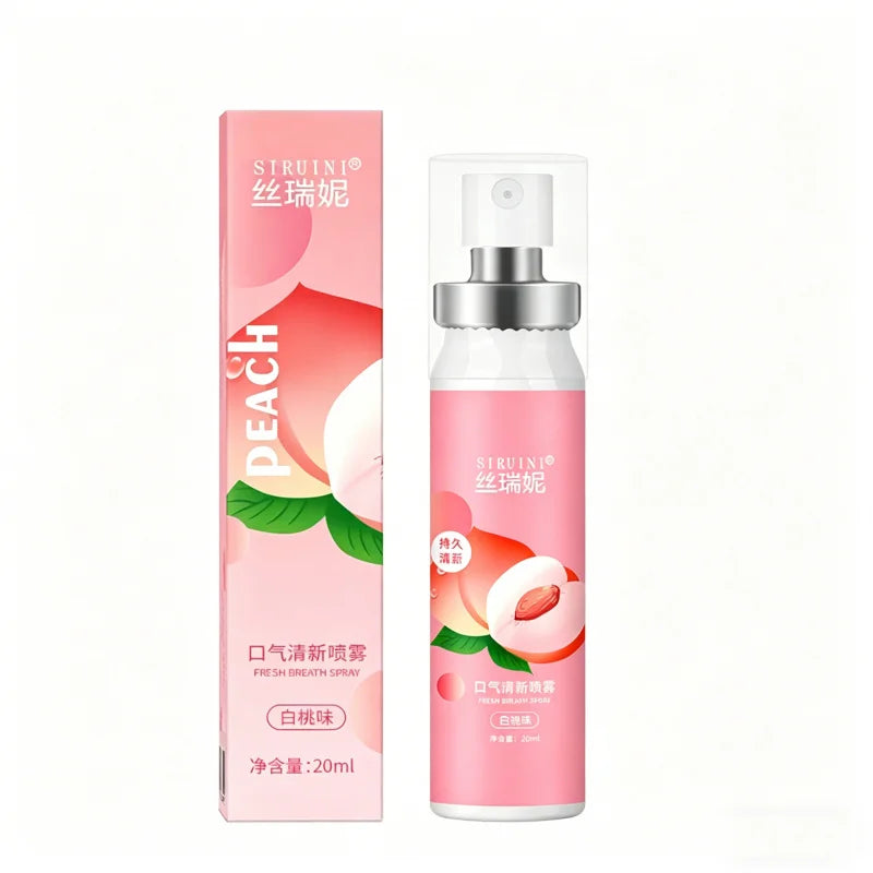 White Peach Oral Breath Spray 2×20ml | Fruity Fresh Mist