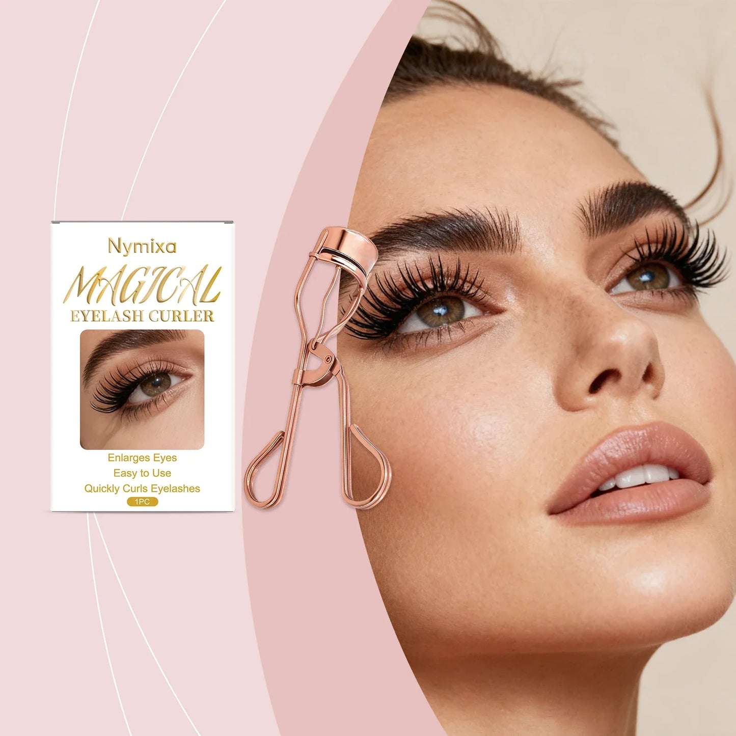 Professional Carbon Steel Eyelash Curler – Natural Long-Lasting Curl